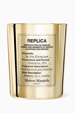 Shop now at Beauty Vendor Australia Online -Maison Margiela Replica By The Fireplace Limited Edition GOLD Candle 165g - Premium Range from Maison Margiela - Just $149.99!