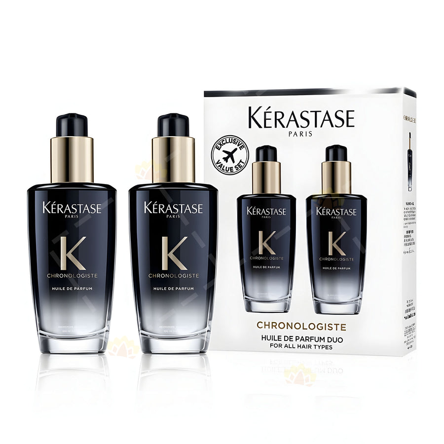 Shop now at Beauty Vendor Australia Online -Kerastase Chronologiste Duo: 2x Fragrance-in-Oil 100 ml - Premium Range from Kerastase - Just $196!