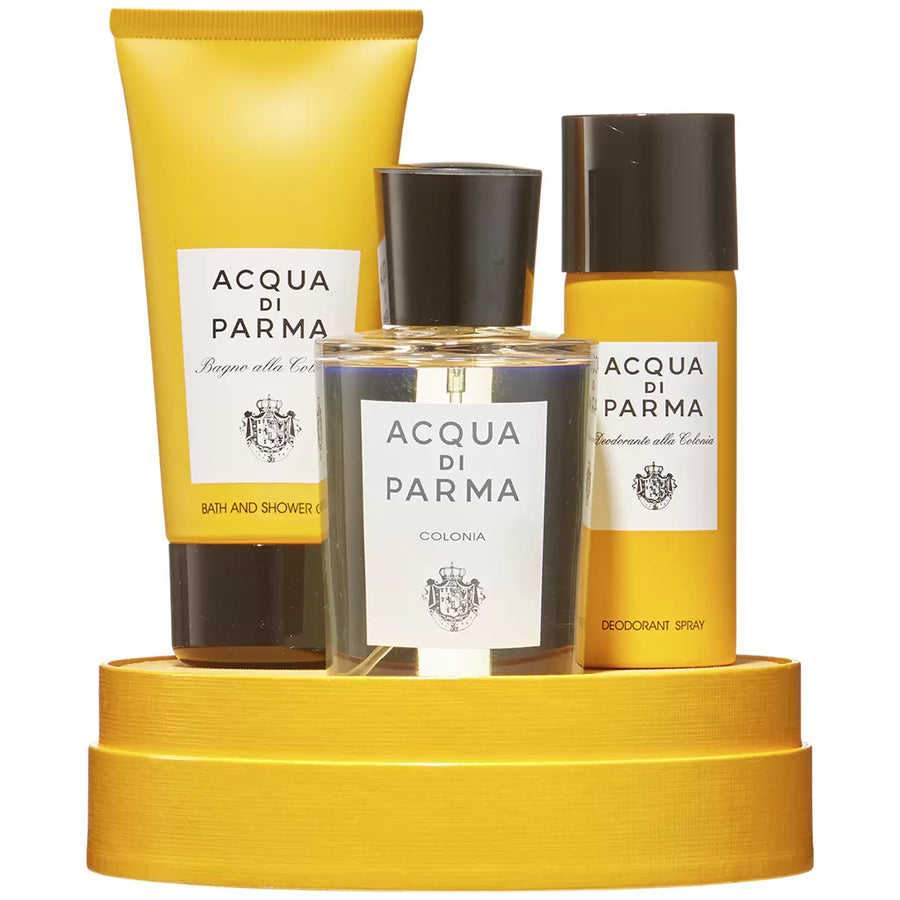 Shop now at Beauty Vendor Australia Online -Acqua Di Parma Colonia 3 Piece Gift Set  (100ml/75ml/50ml) - Premium Range from Acqua Di Parma - Just $251!