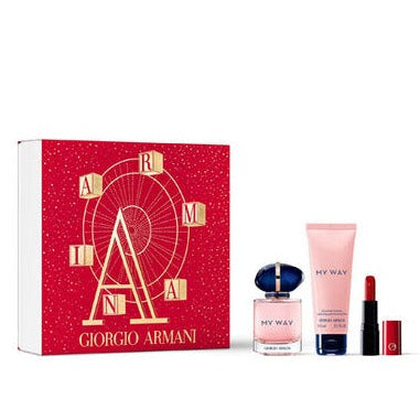 Shop now at Beauty Vendor Australia Online -Giorgio Armani MY WAY EAU DE PARFUM 50ML & LIP POWER GIFT SET (50ml/75ml/Lipstick) - Premium Range from Giorgio Armani - Just $231!