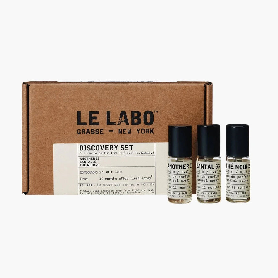 Shop now at Beauty Vendor Australia Online -Le Labo Perfume Discovery Set 3x5ml (Another 13/Santal 33/Thé Noir 29) - Premium Range from Le Labo - Just $107!