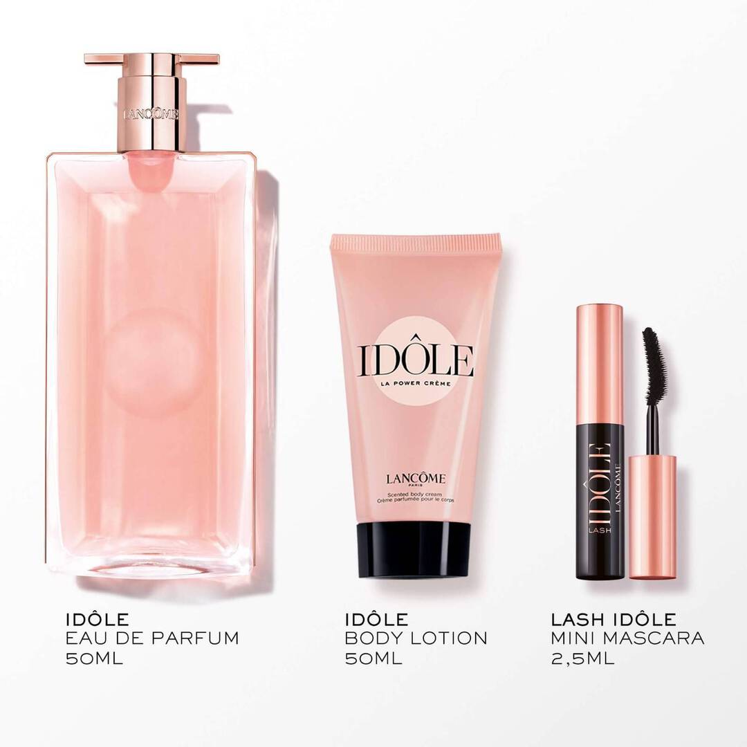 Lancome Idole Eau De Parfum 3 Piece Giftset (50ml EDP/50ml Body Lotion/Mascara)