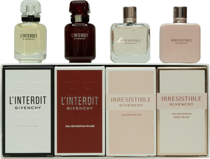 GIVENCHY Unisex Mini Set Gift Set Fragrances 4pc 2x10ml & 2x8ml