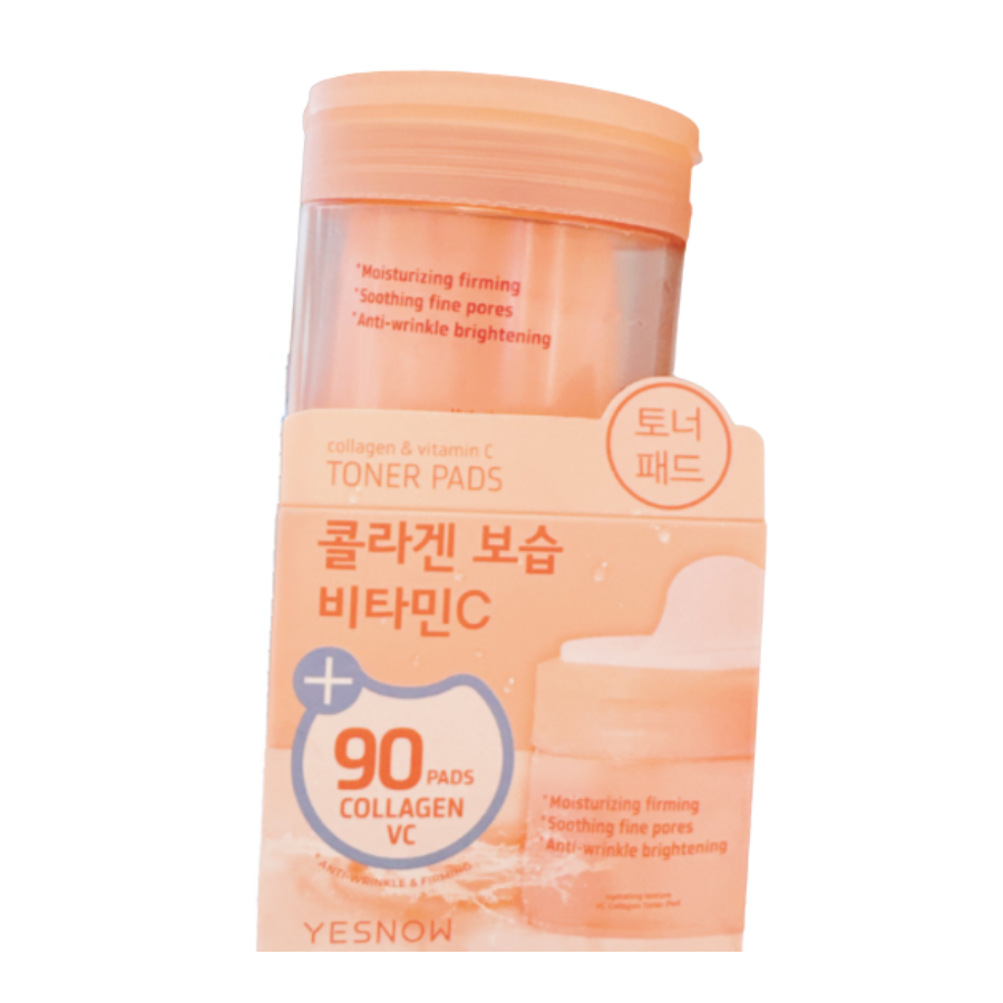 YESNOW (Pink) Collagen & Vitamin C Toner Pads 90pc