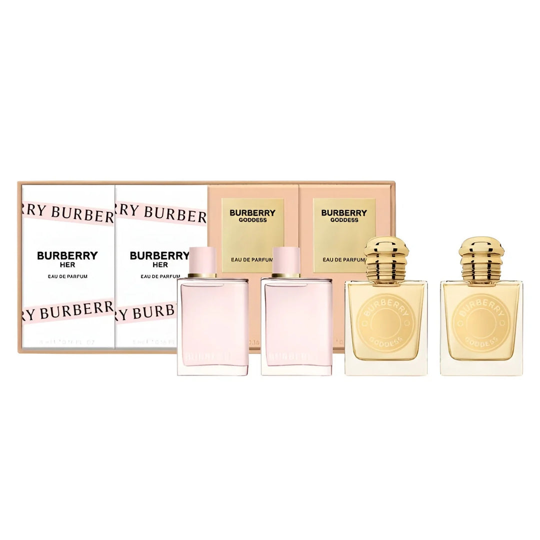 Burberry Her & Goddess Eau de Parfum 4 Piece Mini Coffret Set (4x5ml)