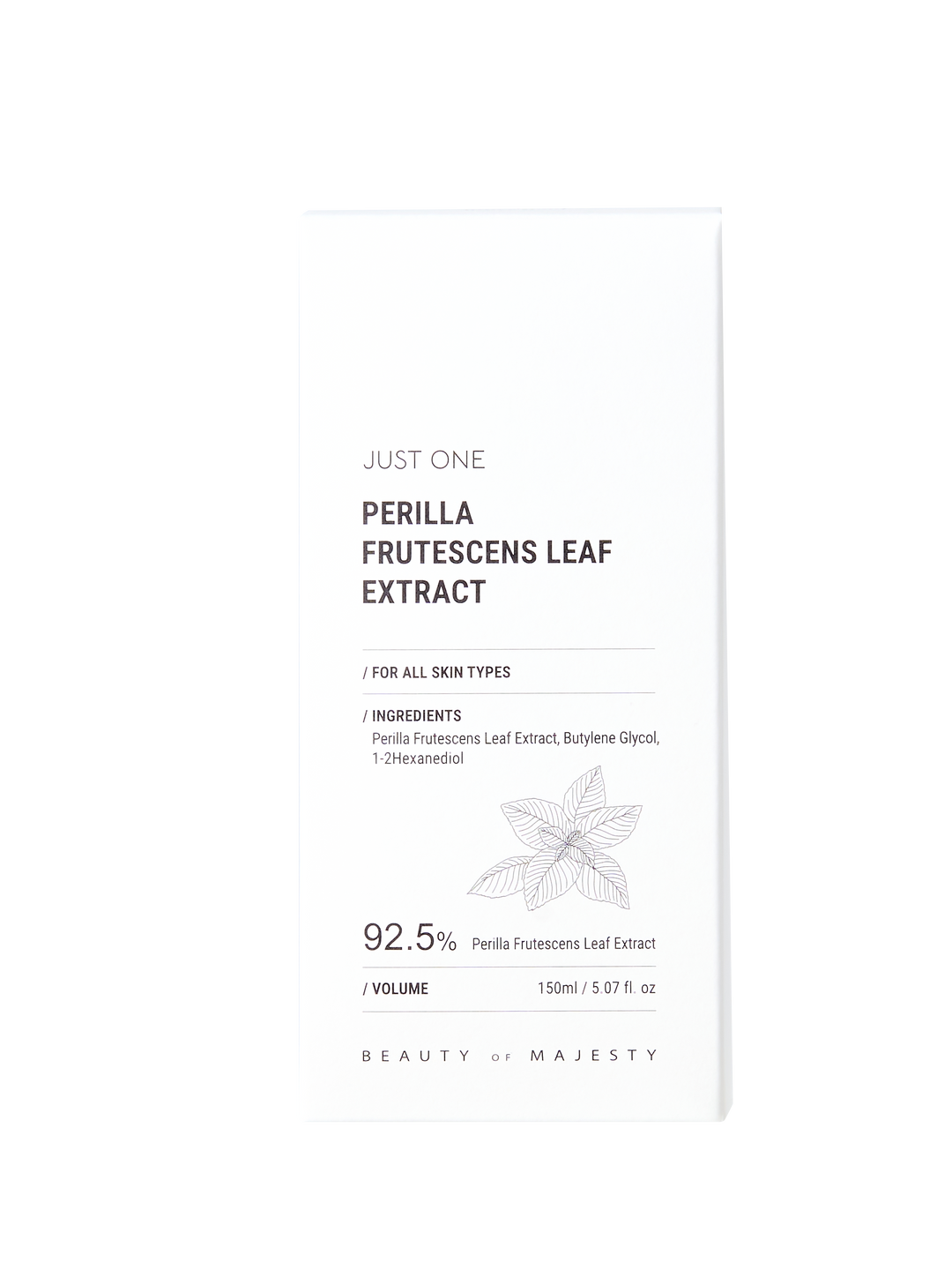 Beauty of Majesty JUST ONE PERILLA FRUTESCENS LEAF EXTRACT 150ml
