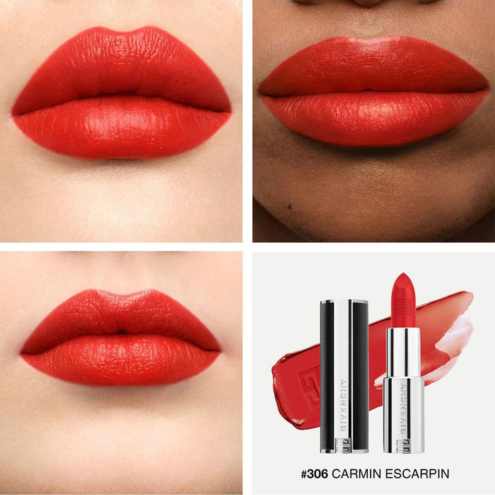 Givenchy Le Rouge Interdit Intense Silk Luminous Matte Lipstick N306 Carmin Escarpin 3.4g  (NO BOX)