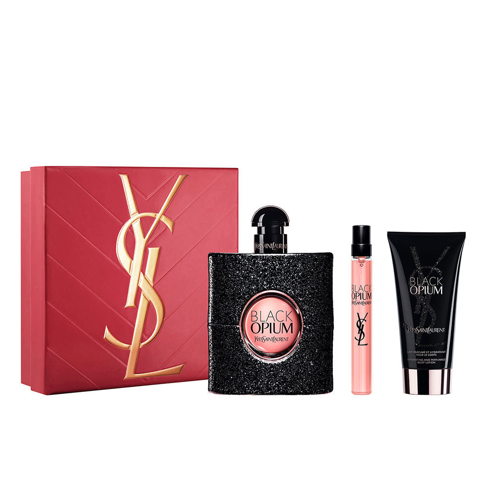 YSL BLACK OPIUM Eau De Parfum 3 Piece Giftset ( 90ml EDP/10ml EDP/BL50ml)