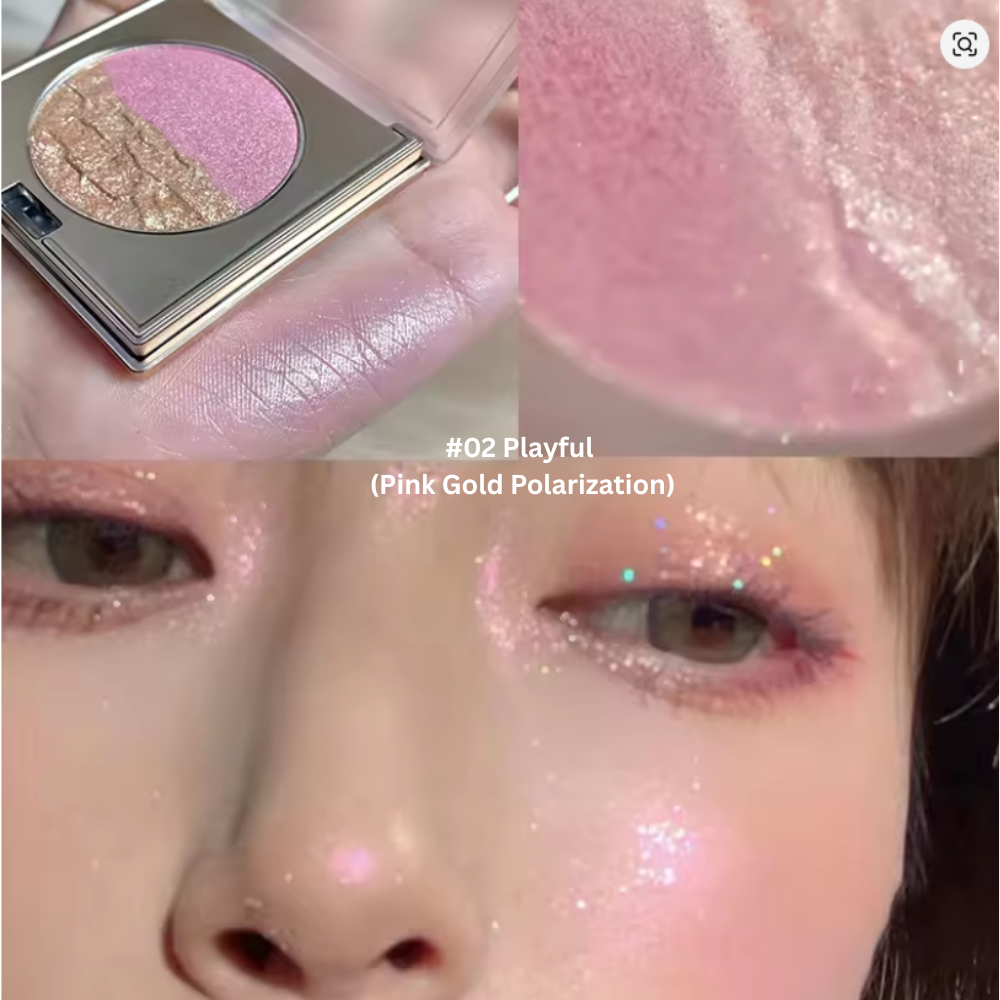 Herorange highlighting contouring powder3.6g #02 Playful (Pink Gold Polarization)