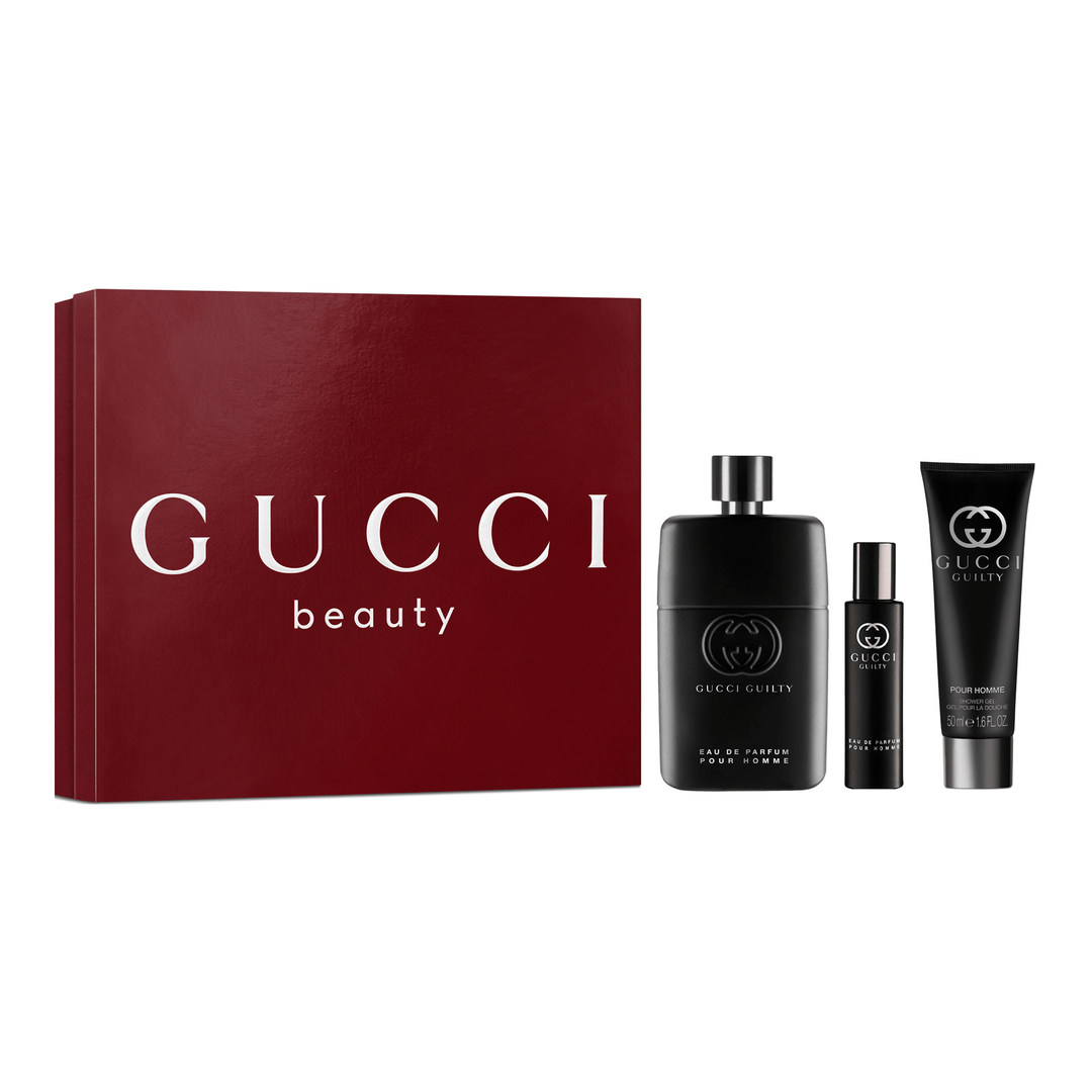 Gucci Beauty Gucci Guilty Pour Homme Eau de Parfum for Men and Shower Gel Trio Gift Set
