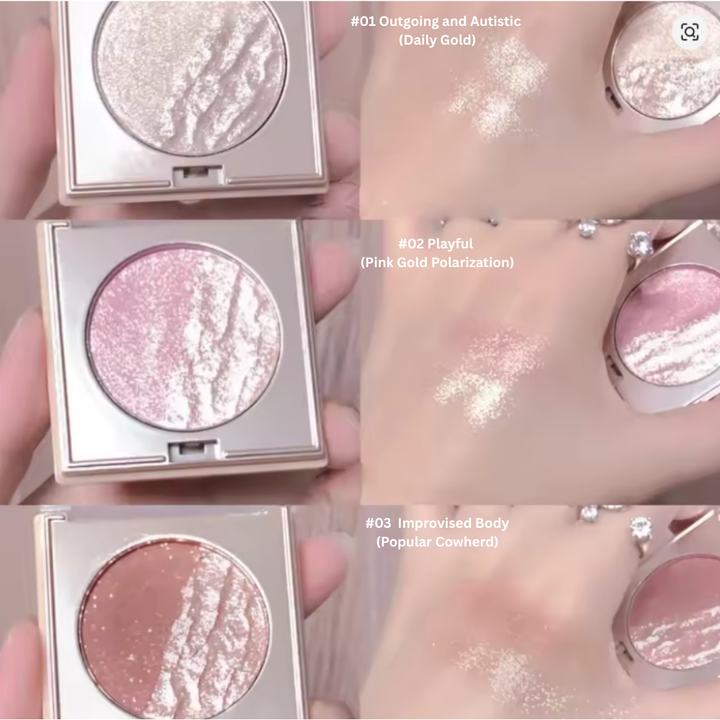 Herorange highlighting contouring powder3.6g #02 Playful (Pink Gold Polarization)