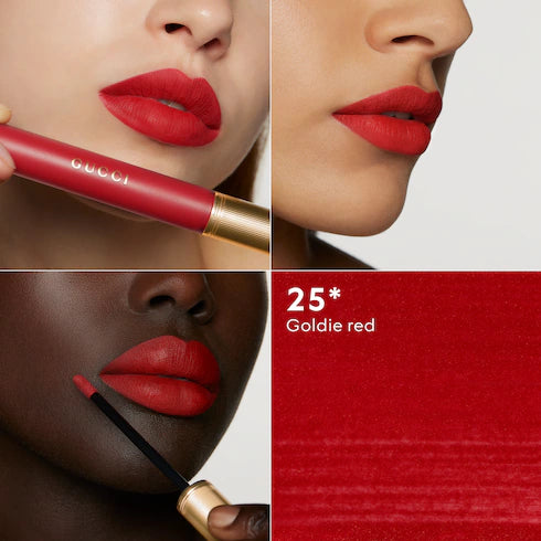 Gucci 唇膏套装 Rouge a Lèvres Mat 液体柔雾套装：唇膏（色号：114 Grace Cinnamon）6.5 克 + 唇膏（色号：1PC）