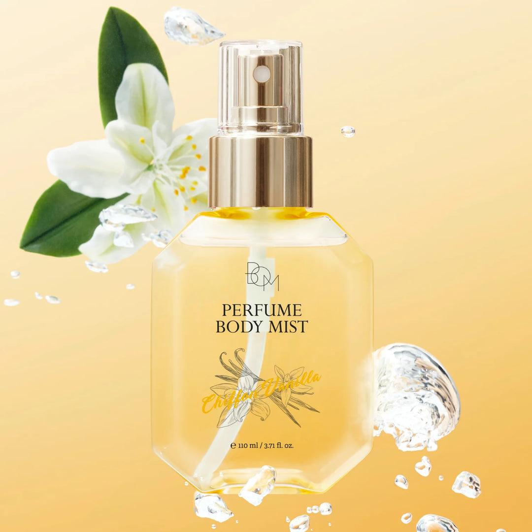 PRE ORDER B.O.M Beauty of Majesty Chiffon Vanilla Perfume Body Mist 110ml
