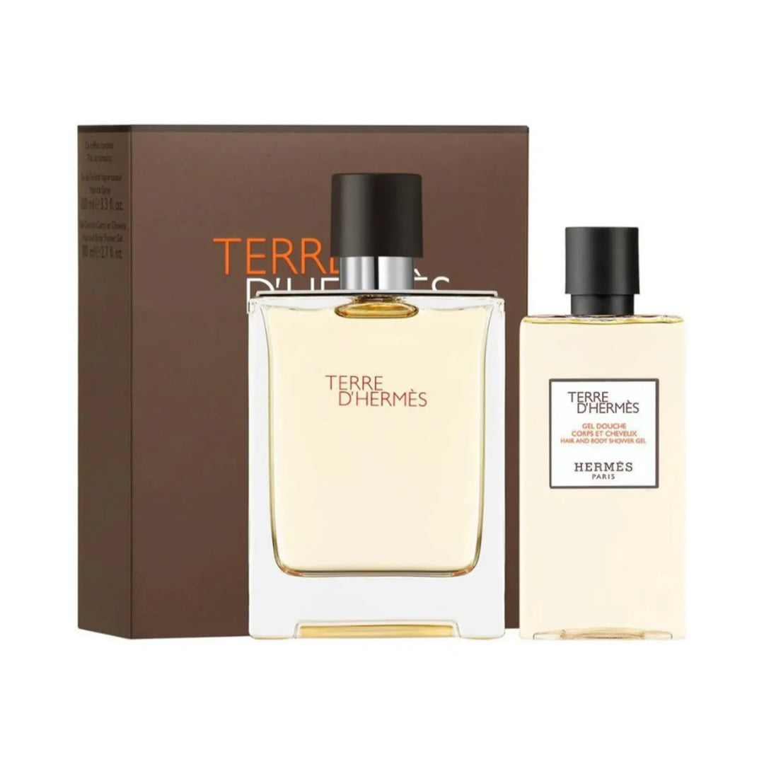 Hermes Terre Eau De Toilette Eau De Toilette 100ml 2Piece Travel Giftset (100ml EDT / 80ml Shower Gel)