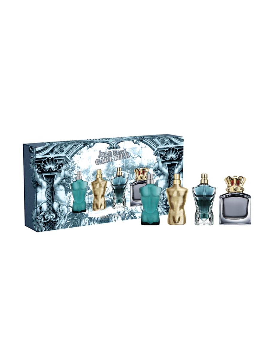 JPG Jean Paul Gaultier Mens 4 Piece Mini Giftset ( Le Male, Elixir Parfum, Le Beau, Scandal)