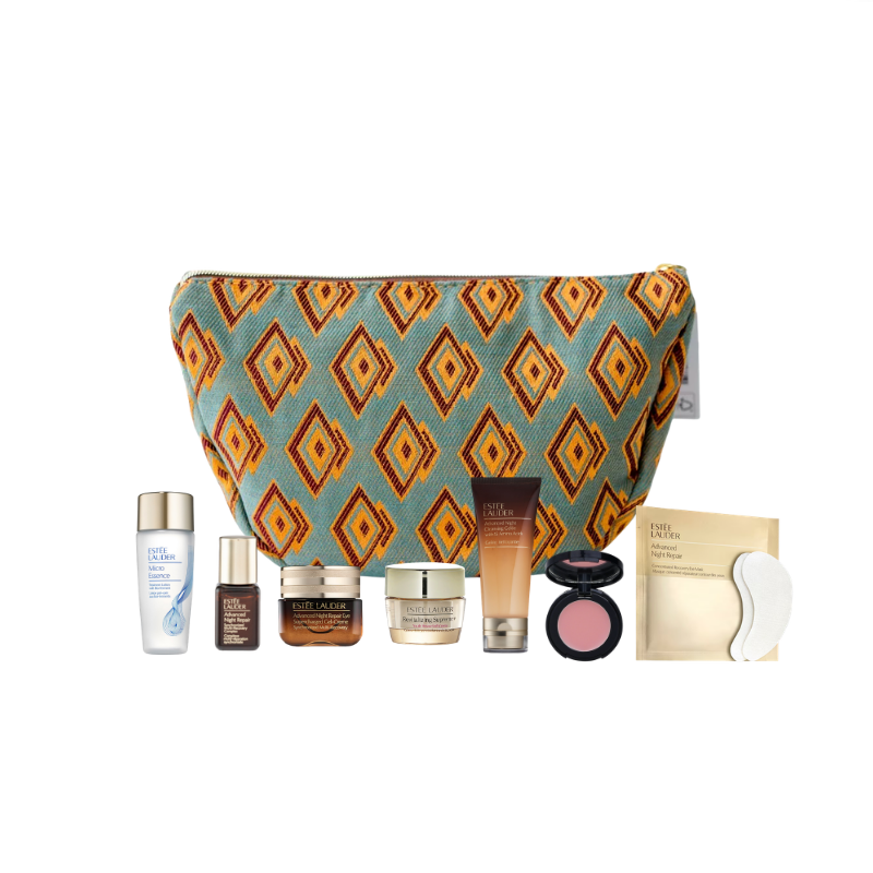 Estee Lauder Green Pouch 7 Piece Gift Pack Giftset