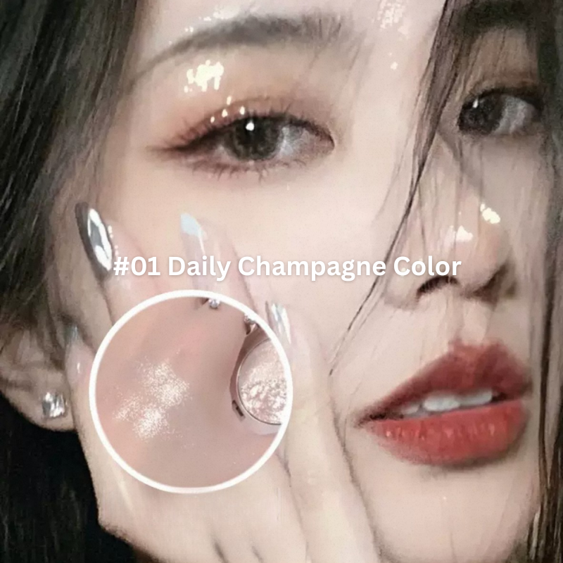 HERORANGE Contour Pallet | Dual Color | High Gloss | Pearl Sparkle #01 Daily Champagne Color