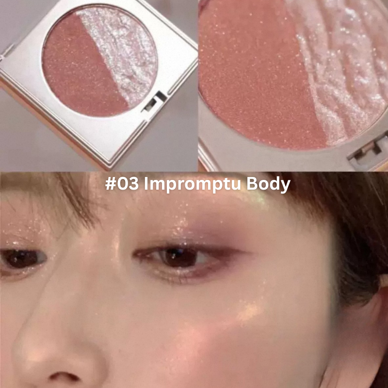 HERORANGE Contour Pallet | Dual Color | High Gloss | Pearl Sparkle #03 Impromptu Body
