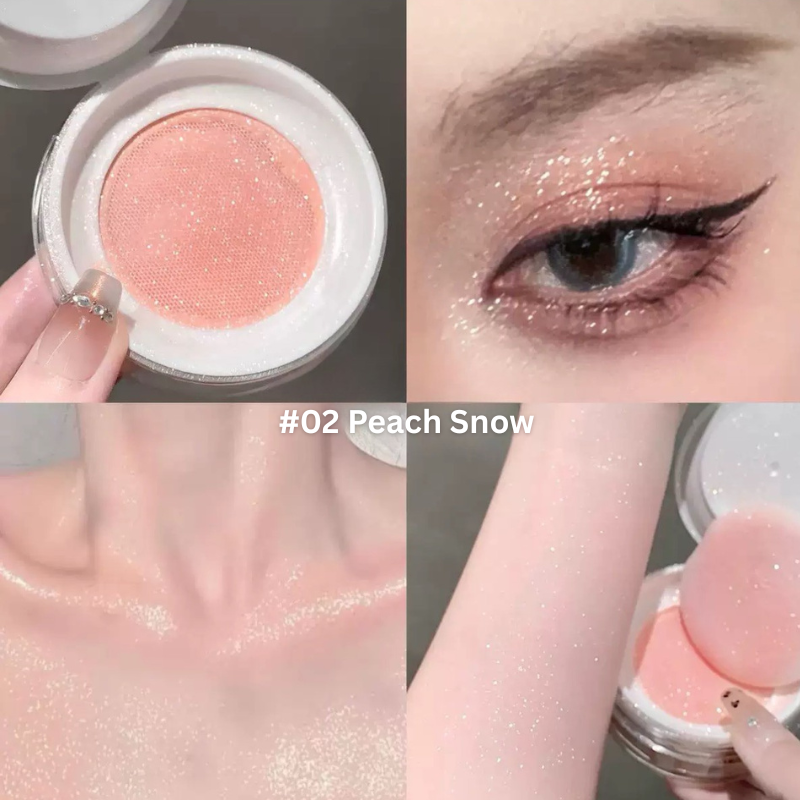 KAKASHOW Glitter Highlighter #02 Peach Snow