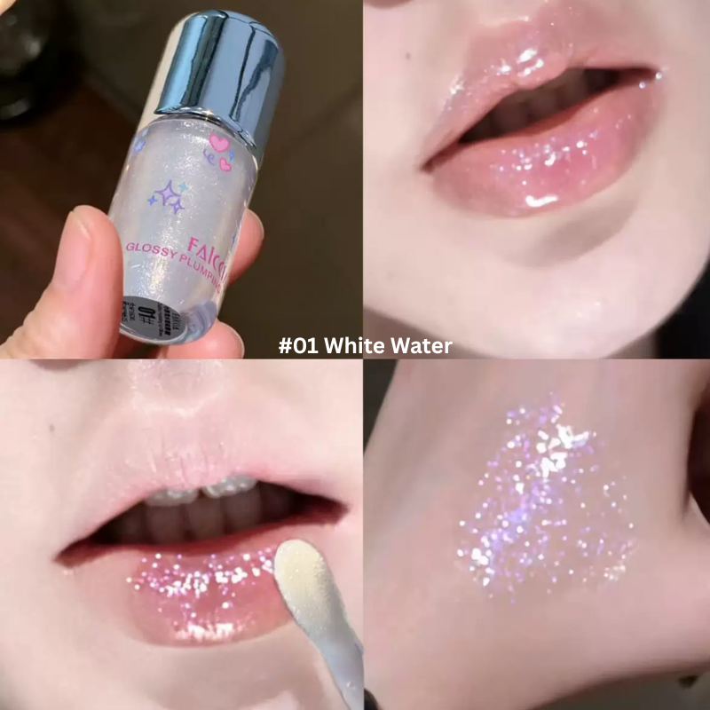 FAICCIA Lip Gloss Glassy Glaze Finish #01 White Water