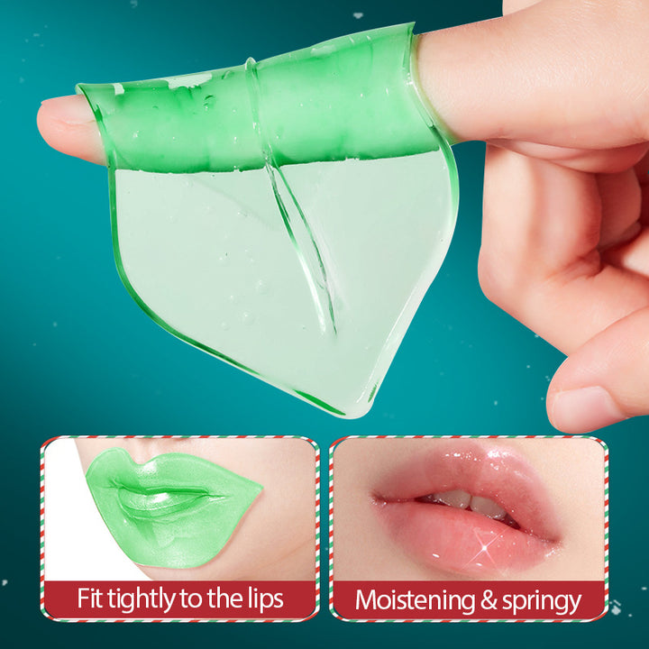 Saoder XMAS Collection  (Green) Hydrogel Nourishing Avocado Collagen Lip Mask 8g