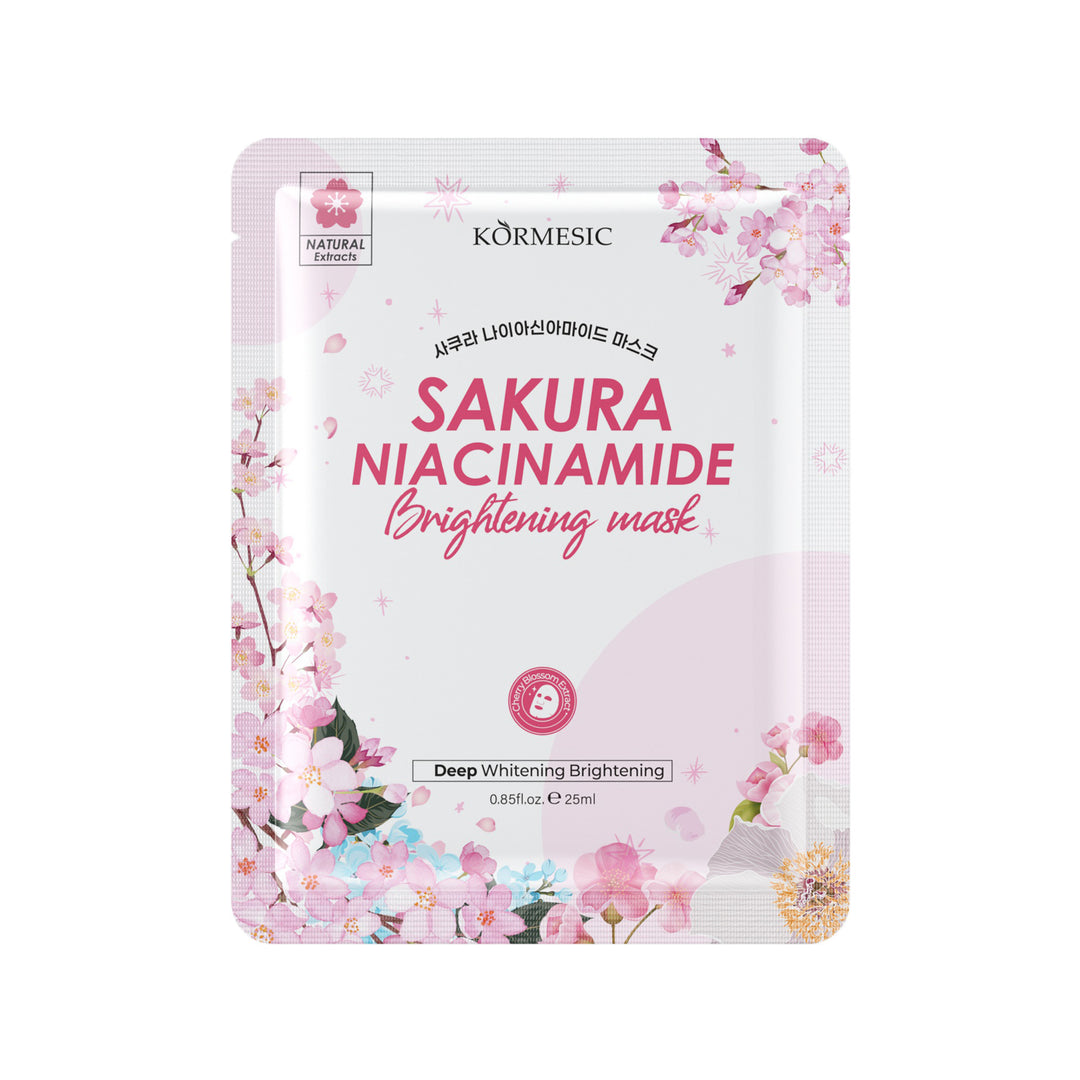 Kormesic Sakura Niacinamide Brightening Facial Mask 25g