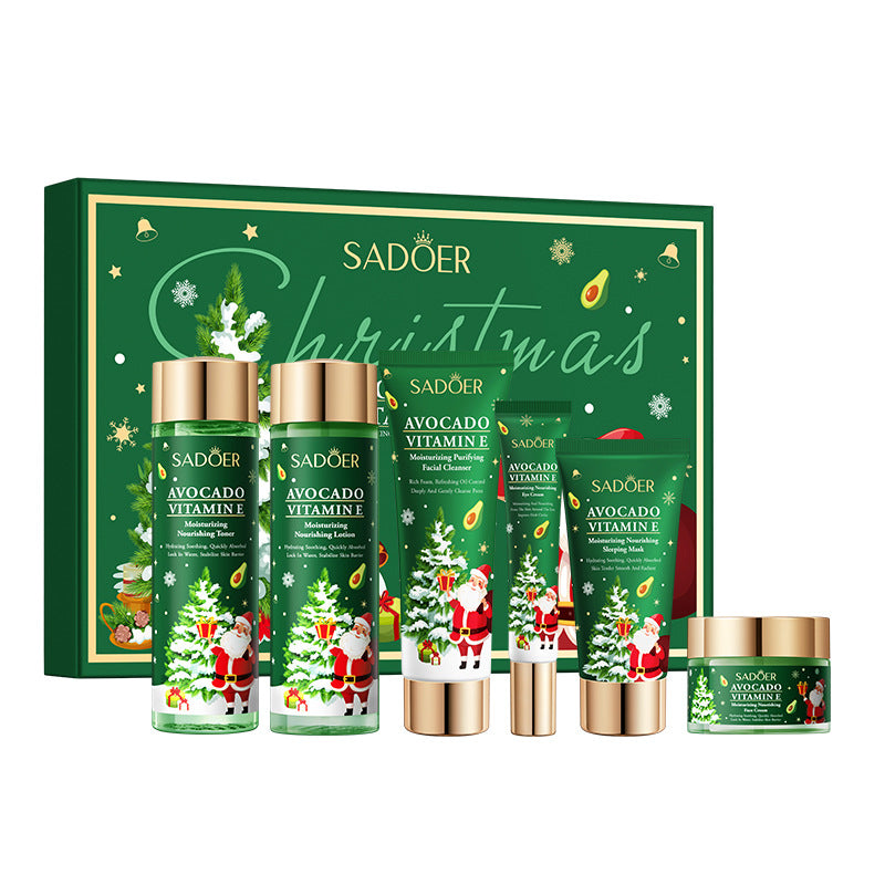 Sadoer XMAS Collection Green  Avocado Vitamin E 6 Piece Giftset