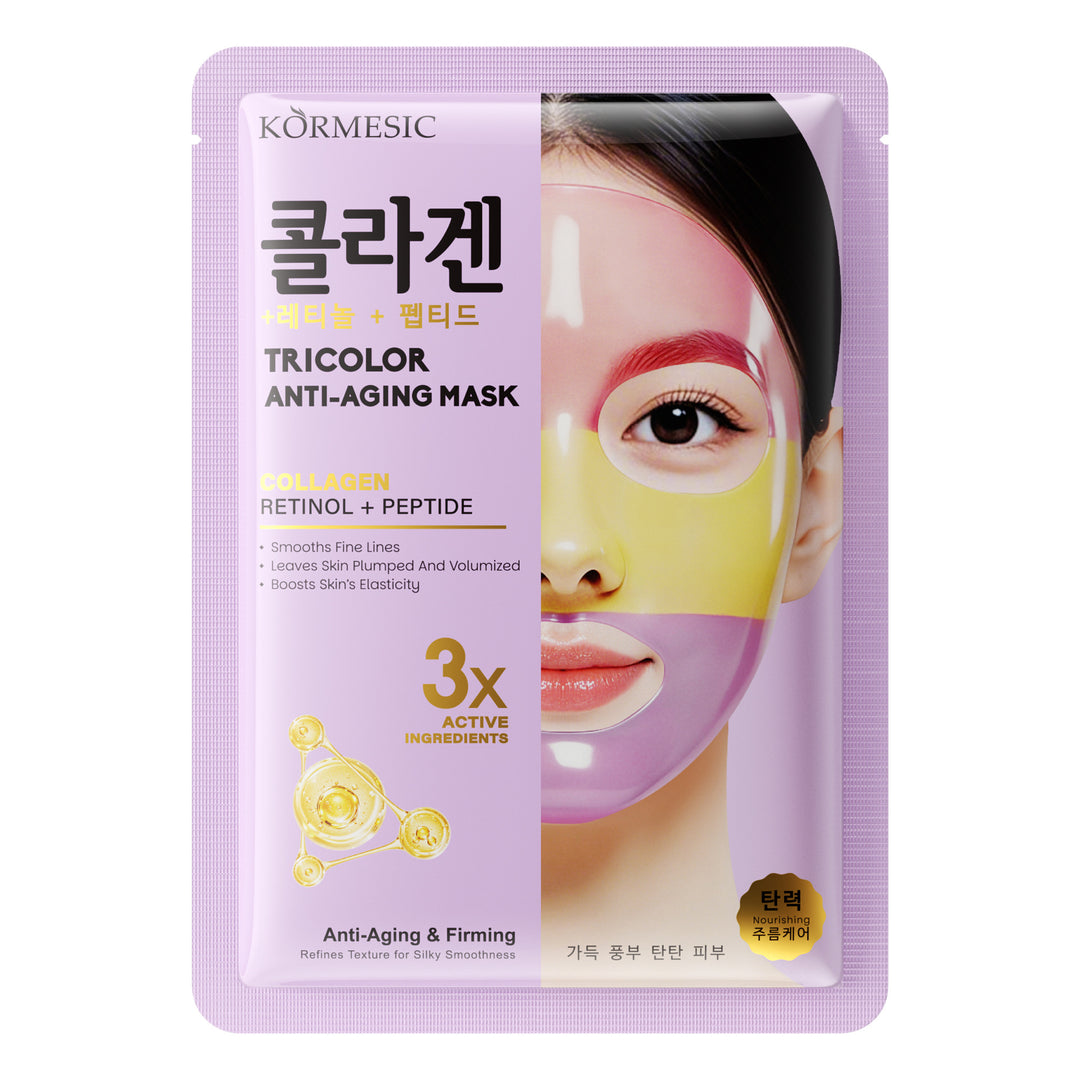 Kormesic (Purple) Anti-Aging & Firming Tricolor Collagen Entinol + Peptide Facial Mask 30g