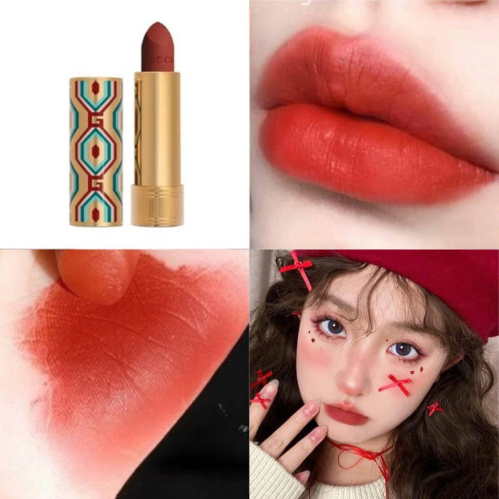 Gucci 哑光唇膏（色号：N° 505 Janet Rust）3.5G