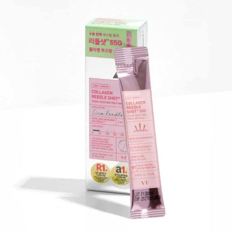 VT Cosmetic Collagen Reedleshot S50 Facial Boosting First Ampoule 2mlx6