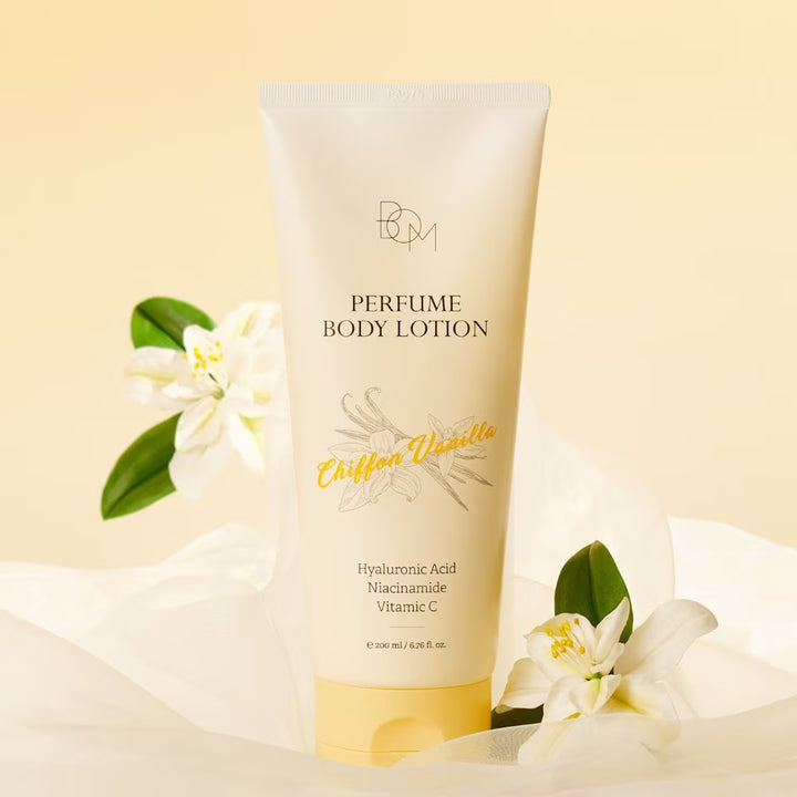 Pre Order B.O.M Beauty of Majesty Chiffon Vanilla Perfume Body Lotion 200ml