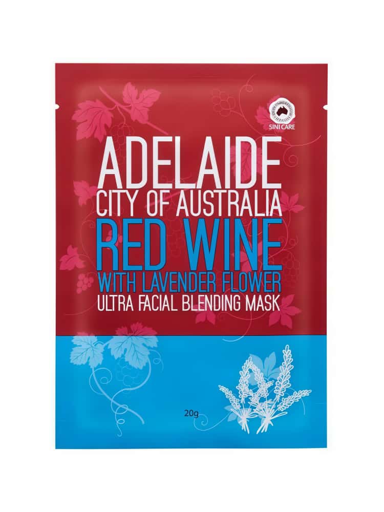 SINICARE Adelaide Red Wine with Lavender Flower Facial Mask 20g
