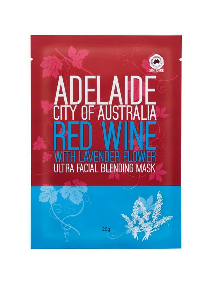 SINICARE Adelaide Red Wine with Lavender Flower Facial Mask 20g