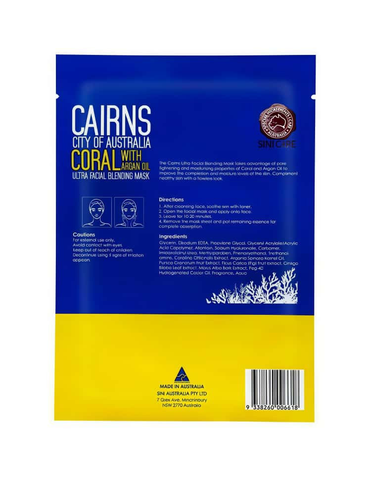 SINICARE Carins Coral With Argan Oil Facial Mask 20g