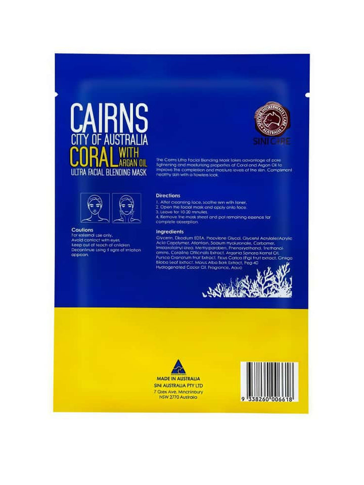 SINICARE Carins Coral With Argan Oil Facial Mask 20g