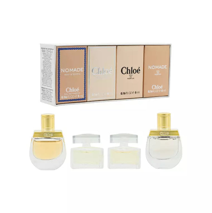 Chloe Minis Signature Nomade (Nuit D'Egypte 5ml + L'eau De Parfum Lumineuse 5ml + EDP 5ml + Nomade EDP 5ml)