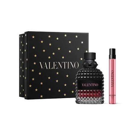 Valentino Garavani Men's Uomo Born In Roma Intense Eau De Parfum 50ml & 10ml Travel Spray Gift Set