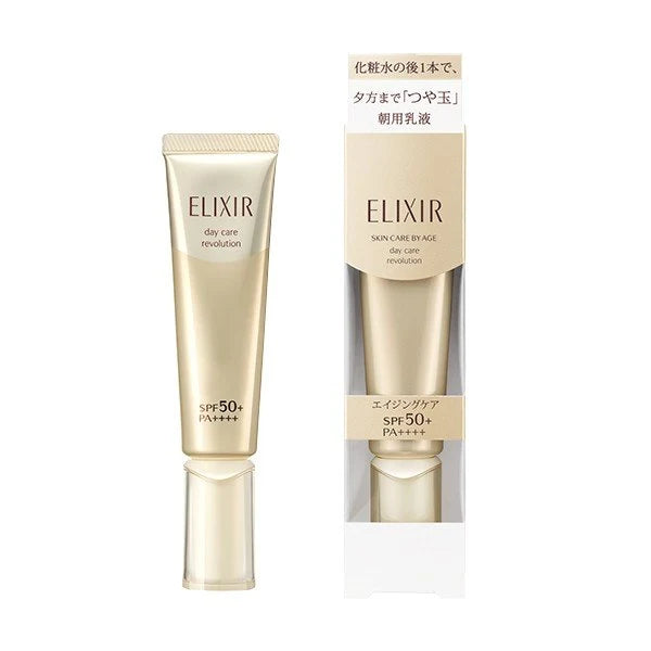 Shiseido Elixir Day Care Revolution Sunscreen SPF 50+ PA++++ Gold